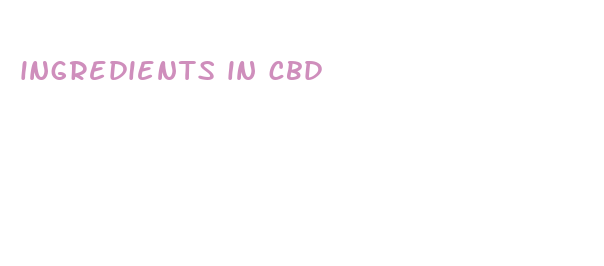 ingredients in cbd