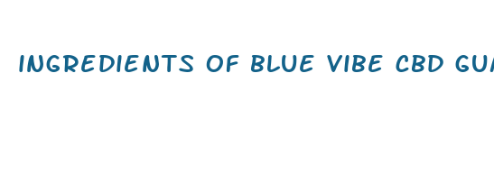 ingredients of blue vibe cbd gummies