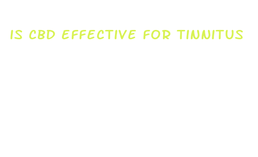 is cbd effective for tinnitus