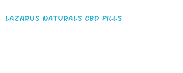 lazarus naturals cbd pills