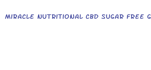 miracle nutritional cbd sugar free gummies