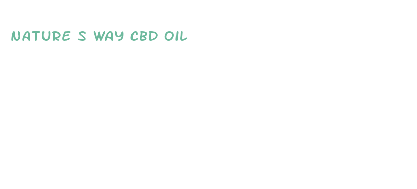 nature s way cbd oil