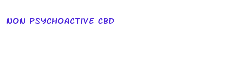 non psychoactive cbd