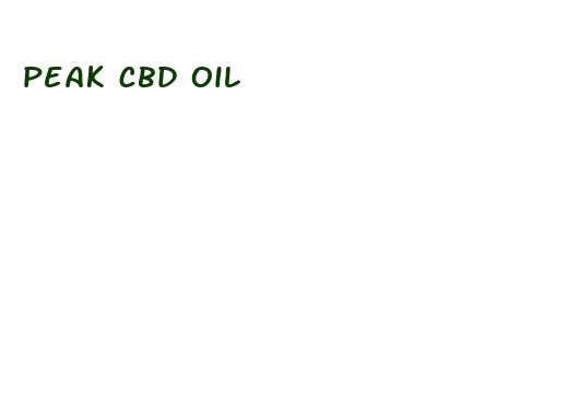 peak cbd oil