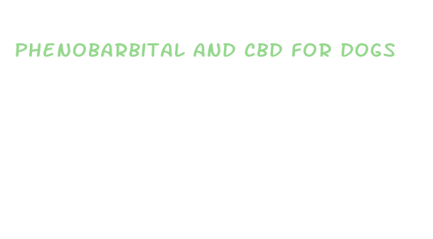 phenobarbital and cbd for dogs