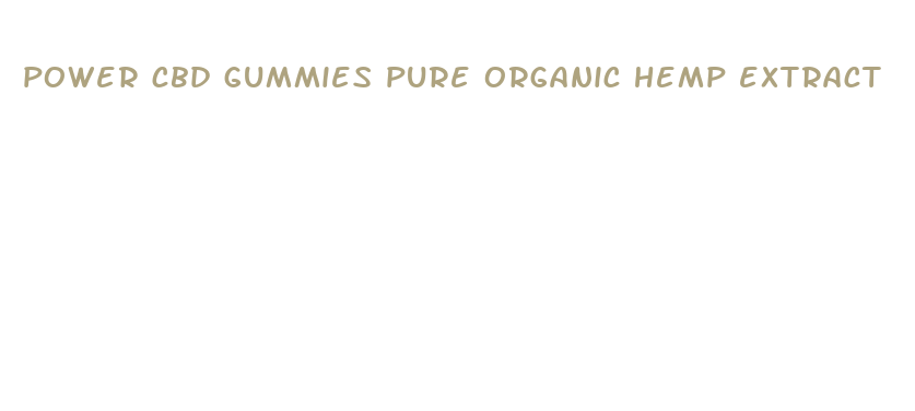 power cbd gummies pure organic hemp extract