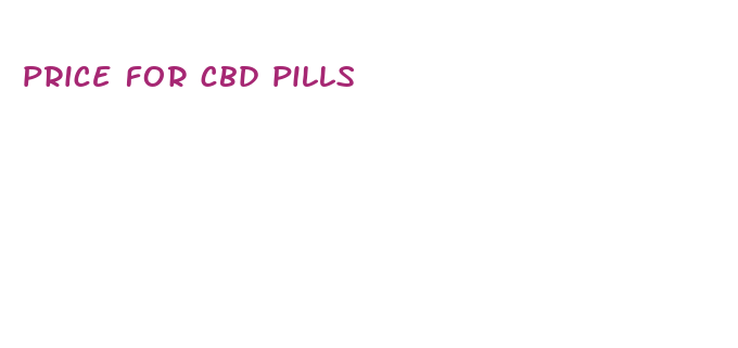 price for cbd pills