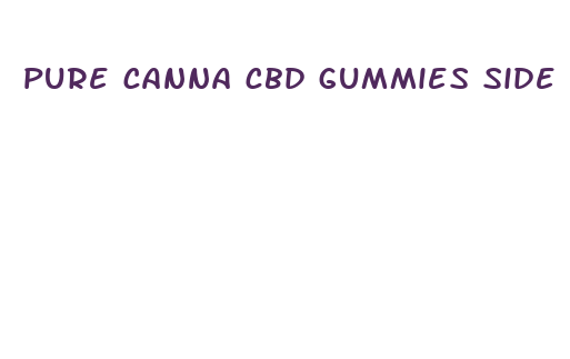 pure canna cbd gummies side effects