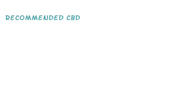 recommended cbd