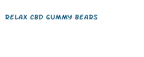 relax cbd gummy bears