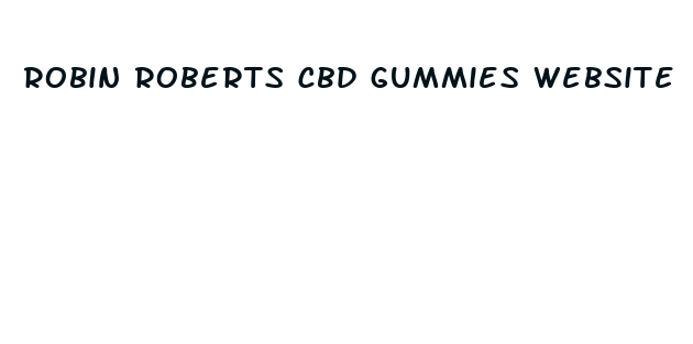 robin roberts cbd gummies website