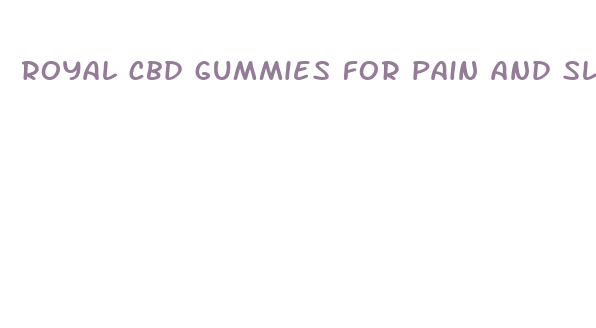 royal cbd gummies for pain and sleep