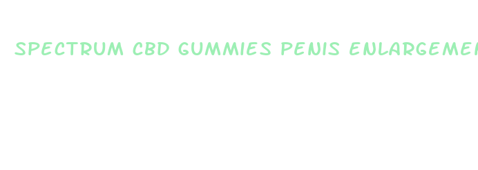 spectrum cbd gummies penis enlargement