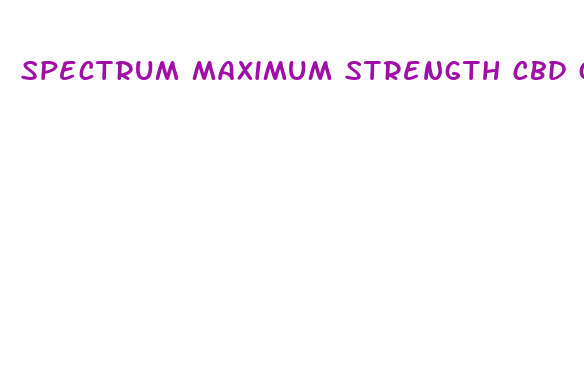 spectrum maximum strength cbd gummies 300mg