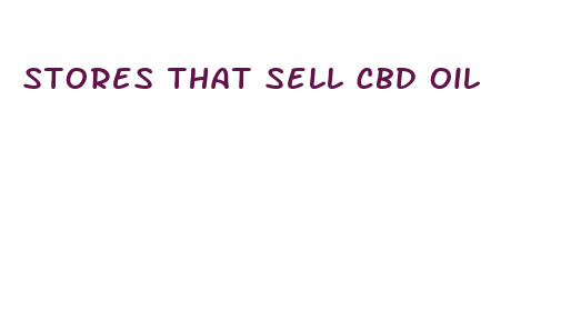 stores that sell cbd oil