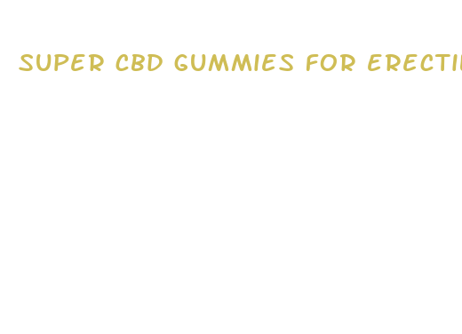 super cbd gummies for erectile dysfunction