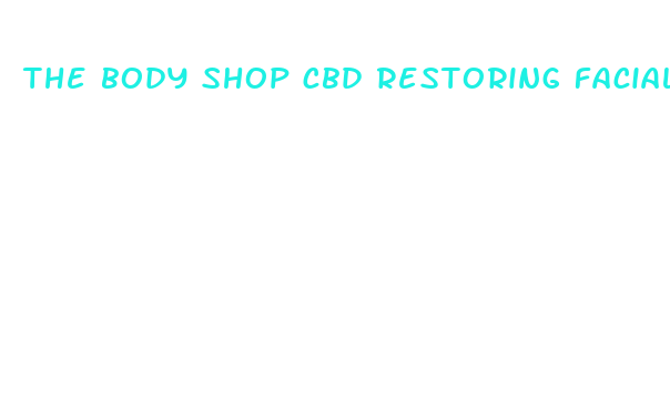 the body shop cbd restoring facial oil