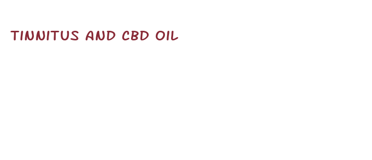 tinnitus and cbd oil