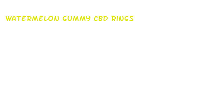 watermelon gummy cbd rings