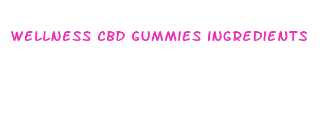 wellness cbd gummies ingredients