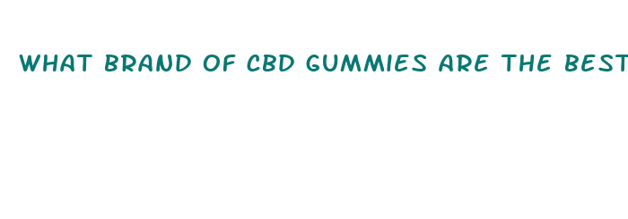 what brand of cbd gummies are the best