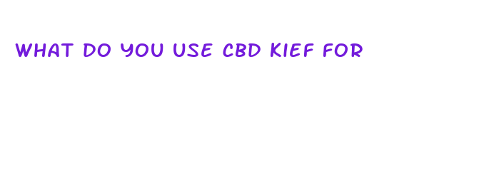 what do you use cbd kief for