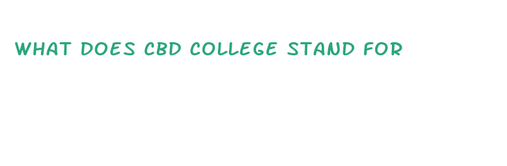 what does cbd college stand for