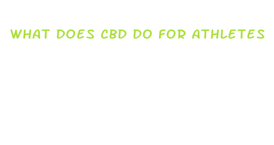 what does cbd do for athletes