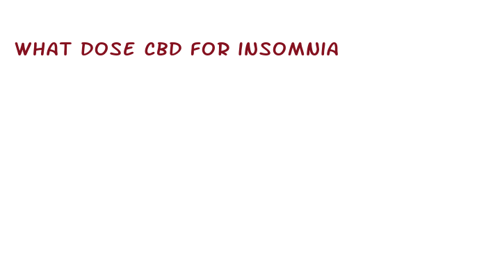 what dose cbd for insomnia