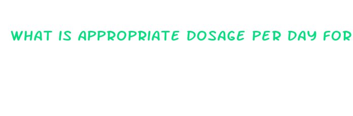 what is appropriate dosage per day for cbd oil