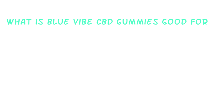 what is blue vibe cbd gummies good for