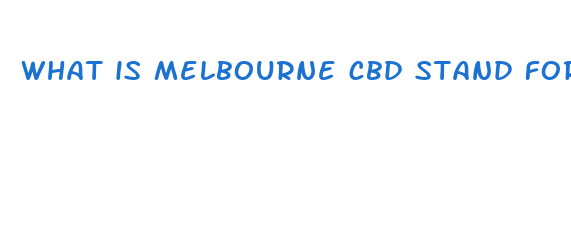 what is melbourne cbd stand for