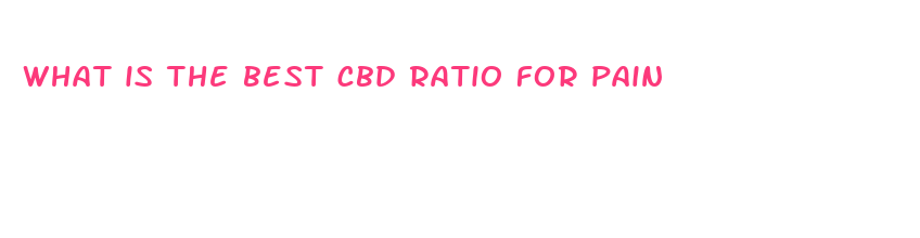 what is the best cbd ratio for pain