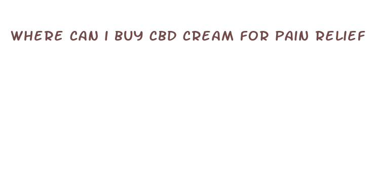 where can i buy cbd cream for pain relief