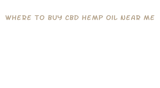 where to buy cbd hemp oil near me