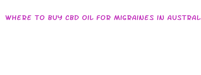 where to buy cbd oil for migraines in australia