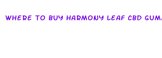 where to buy harmony leaf cbd gummies