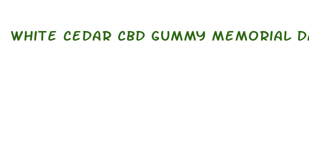 white cedar cbd gummy memorial day sale