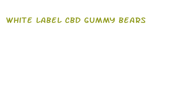 white label cbd gummy bears