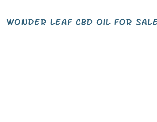 wonder leaf cbd oil for sale