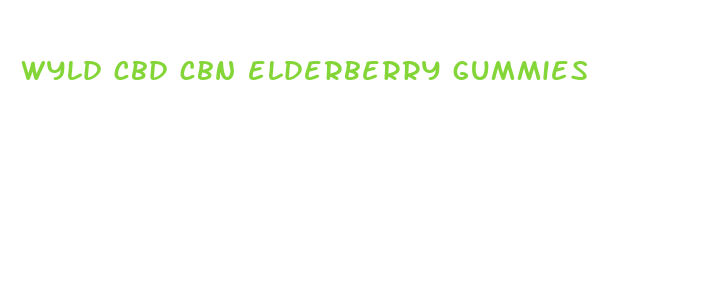 wyld cbd cbn elderberry gummies