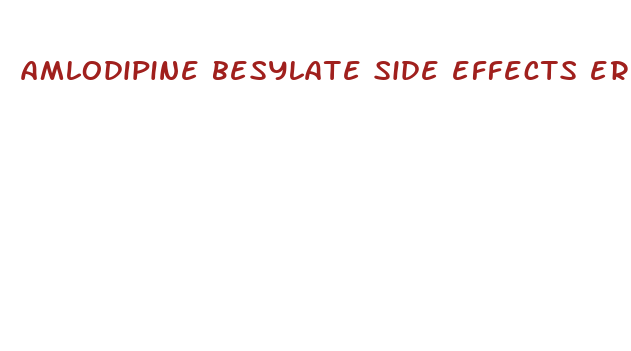 amlodipine besylate side effects erectile dysfunction