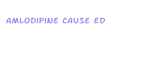 amlodipine cause ed