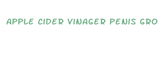 apple cider vinager penis growth