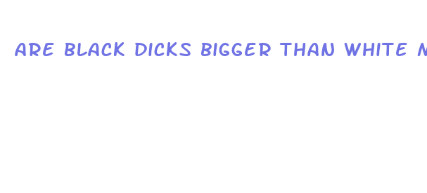 are black dicks bigger than white males