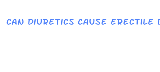 can diuretics cause erectile dysfunction