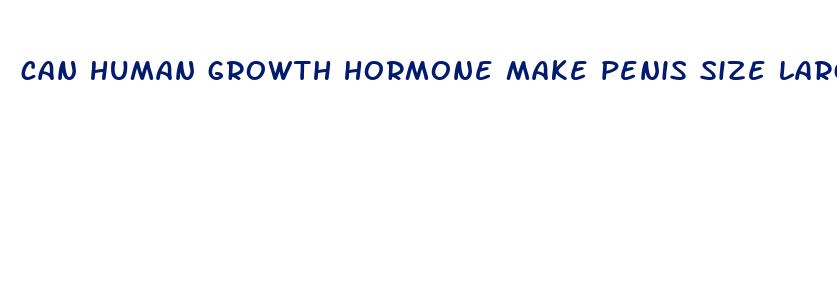 can human growth hormone make penis size larger