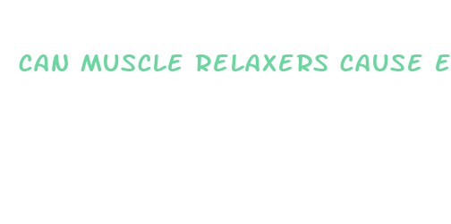 can muscle relaxers cause ed