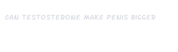 can testosterone make penis bigger