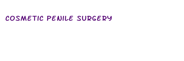 cosmetic penile surgery